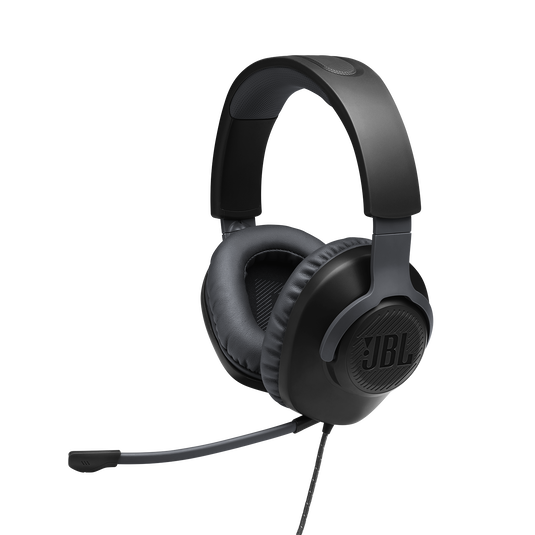 JBL Quantum 100 | 着脱可能マイク付オーバーイヤーゲーミングヘッドセット
